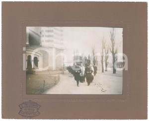 Fotografia d epoca originale 1915 ca MILANO Corteo funebre Cimitero Monumentale Foto E. PELLEGRINO 2 1
